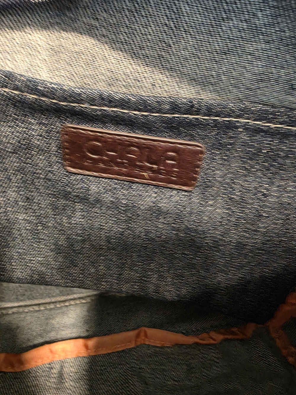 Chala Toffy Dog Denim Tote, Handbag - Picture 6 of 7